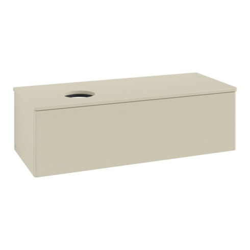 V&B Waschtischunterschrank ohne Frontstruktur, mit Beleuchtung Antao 120x36x50cm, WBP-farbe Lac, si Gr m Lac