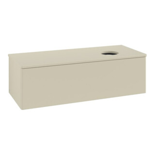 V&B Waschtischunterschrank ohne Frontstruktur, mit Beleuchtung Antao 120x36x50cm, WBP-farbe Lac, si Gr m Lac