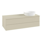 V&B Waschtischunterschrank ohne Frontstruktur, mit Beleuchtung Antao 120x36x50cm, WBP-farbe Lac, si Gr m Lac