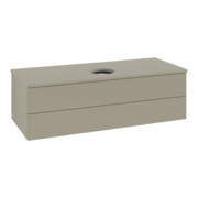 V&B Waschtischunterschrank ohne Frontstruktur, mit Beleuchtung Antao 120x36x50cm, WBP-farbe Lac, st. Gr m Lac
