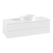 V&B Waschtischunterschrank ohne Frontstruktur, mit Beleuchtung Antao 120x36x50cm, WBP-farbe Lac, wh. m Lac-3