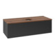 V&B Waschtischunterschrank ohne Frontstruktur, mit Beleuchtung Antao 120x36x50cm, WBP-farbe w. wal, bla m Lac-1