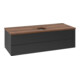 V&B Waschtischunterschrank ohne Frontstruktur, mit Beleuchtung Antao 120x36x50cm, WBP-farbe w. wal, bla m Lac-3