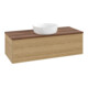 V&B Waschtischunterschrank ohne Frontstruktur, mit Beleuchtung Antao 120x36x50cm, WBP-farbe w. wal, honey oak-1