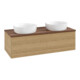 V&B Waschtischunterschrank ohne Frontstruktur, mit Beleuchtung Antao 120x36x50cm, WBP-farbe w. wal, honey oak-1