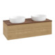 V&B Waschtischunterschrank ohne Frontstruktur, mit Beleuchtung Antao 120x36x50cm, WBP-farbe w. wal, honey oak-4