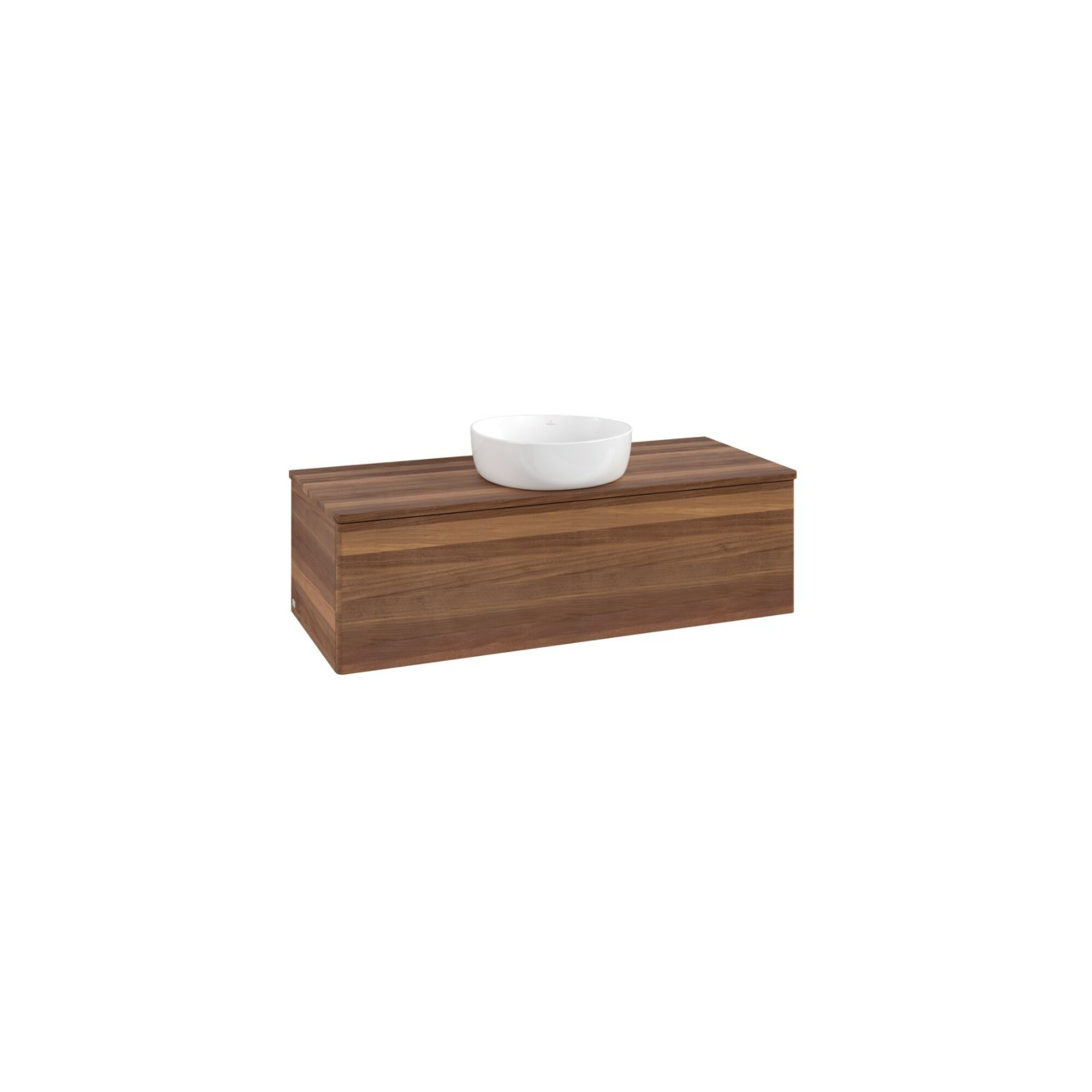 V&B Waschtischunterschrank ohne Frontstruktur, mit Beleuchtung Antao 120x36x50cm, WBP-farbe w. wal, w. walnut ; Villeroy & Boch