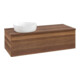 V&B Waschtischunterschrank ohne Frontstruktur, mit Beleuchtung Antao 120x36x50cm, WBP-farbe w. wal, w. walnut-1