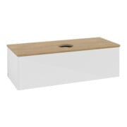 V&B Waschtischunterschrank ohne Frontstruktur, mit Beleuchtung Antao 120x36x50cm, WBP hon. Oa, glo wh. Lac-3