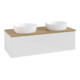 V&B Waschtischunterschrank ohne Frontstruktur, mit Beleuchtung Antao 120x36x50cm, WBP hon. Oa, glo wh. Lac-3