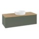 V&B Waschtischunterschrank ohne Frontstruktur, mit Beleuchtung Antao 120x36x50cm, WBP hon. Oa, lea gre. m Lac
