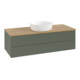 V&B Waschtischunterschrank ohne Frontstruktur, mit Beleuchtung Antao 120x36x50cm, WBP hon. Oa, lea gre. m Lac-1