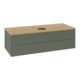 V&B Waschtischunterschrank ohne Frontstruktur, mit Beleuchtung Antao 120x36x50cm, WBP hon. Oa, lea gre. m Lac-3
