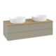 V&B Waschtischunterschrank ohne Frontstruktur, mit Beleuchtung Antao 120x36x50cm, WBP hon. Oa, st. Gr m Lac-1