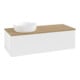 V&B Waschtischunterschrank ohne Frontstruktur, mit Beleuchtung Antao 120x36x50cm, WBP hon. Oa, wh. m Lac-1