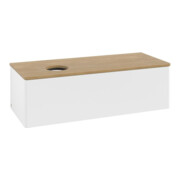 V&B Waschtischunterschrank ohne Frontstruktur, mit Beleuchtung Antao 120x36x50cm, WBP hon. Oa, wh. m Lac-4