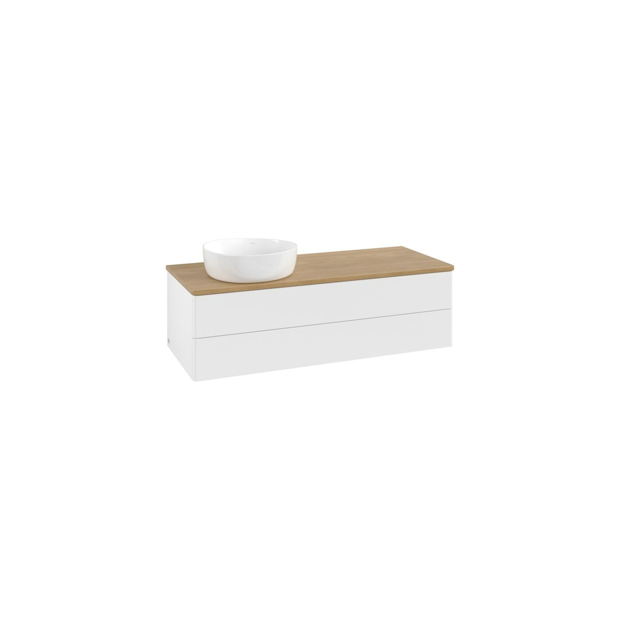 V&B Waschtischunterschrank ohne Frontstruktur, mit Beleuchtung Antao 120x36x50cm, WBP hon. Oa, wh. m Lac ; Villeroy & Boch