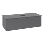 V&B Waschtischunterschrank ohne Frontstruktur, mit Beleuchtung Antao 120x36x50cm, WBP Lac, Anthrac. m Lac