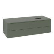 V&B Waschtischunterschrank ohne Frontstruktur, mit Beleuchtung Antao 120x36x50cm, WBP Lac, lea gre. m Lac