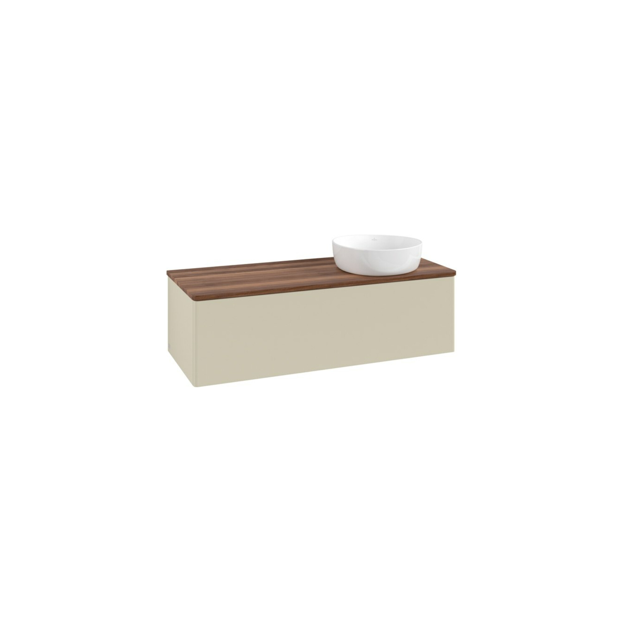 V&B Waschtischunterschrank ohne Frontstruktur, mit Beleuchtung Antao 120x36x50cm, WBP w. wal, si Gr m Lac ; Villeroy & Boch