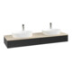 V&B Waschtischunterschrank ohne Frontstruktur, mit Beleuchtung Antao 160x50cm, HL, WBP botti., bla m Lac-3