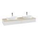 V&B Waschtischunterschrank ohne Frontstruktur, mit Beleuchtung Antao 160x50cm, HL, WBP botti., glo wh. Lac-1