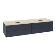 V&B Waschtischunterschrank ohne Frontstruktur, mit Beleuchtung Antao 160x50cm, HL, WBP botti., md bl. m Lac