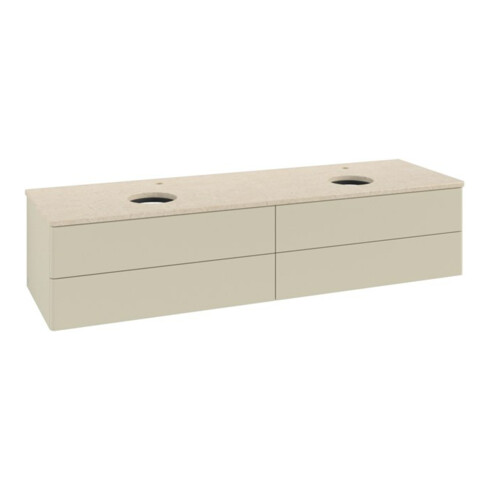V&B Waschtischunterschrank ohne Frontstruktur, mit Beleuchtung Antao 160x50cm, HL, WBP botti., si Gr m Lac