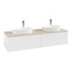 V&B Waschtischunterschrank ohne Frontstruktur, mit Beleuchtung Antao 160x50cm, HL, WBP botti., wh. m Lac-4