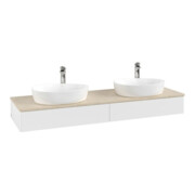 V&B Waschtischunterschrank ohne Frontstruktur, mit Beleuchtung Antao 160x50cm, HL, WBP botti., wh. m Lac-3