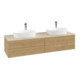 V&B Waschtischunterschrank ohne Frontstruktur, mit Beleuchtung Antao 160x50cm, HL, WBP-farbe botti., hon. oak-4