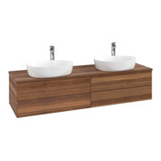 V&B Waschtischunterschrank ohne Frontstruktur, mit Beleuchtung Antao 160x50cm, HL, WBP-farbe w. wal, w. wal