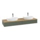 V&B Waschtischunterschrank ohne Frontstruktur, mit Beleuchtung Antao 160x50cm, HL, WBP hon. Oa, le gre. m Lac-4