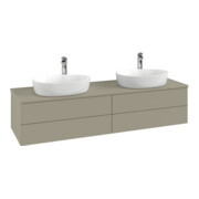V&B Waschtischunterschrank ohne Frontstruktur, mit Beleuchtung Antao 160x50cm, HL, WBP Lac, lea gre. m Lac