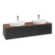 V&B Waschtischunterschrank ohne Frontstruktur, mit Beleuchtung Antao 160x50cm, HL, WBP w. wal, bla m Lac-3