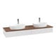 V&B Waschtischunterschrank ohne Frontstruktur, mit Beleuchtung Antao 160x50cm, HL, WBP w. wal, glo wh. Lac-1