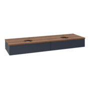 V&B Waschtischunterschrank ohne Frontstruktur, mit Beleuchtung Antao 160x50cm, HL, WBP w. wal, md bl. m Lac