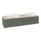 V&B Waschtischunterschrank ohne Frontstruktur, mit Beleuchtung Antao 160x50cm, WBP botti., lea gre. m Lac-1