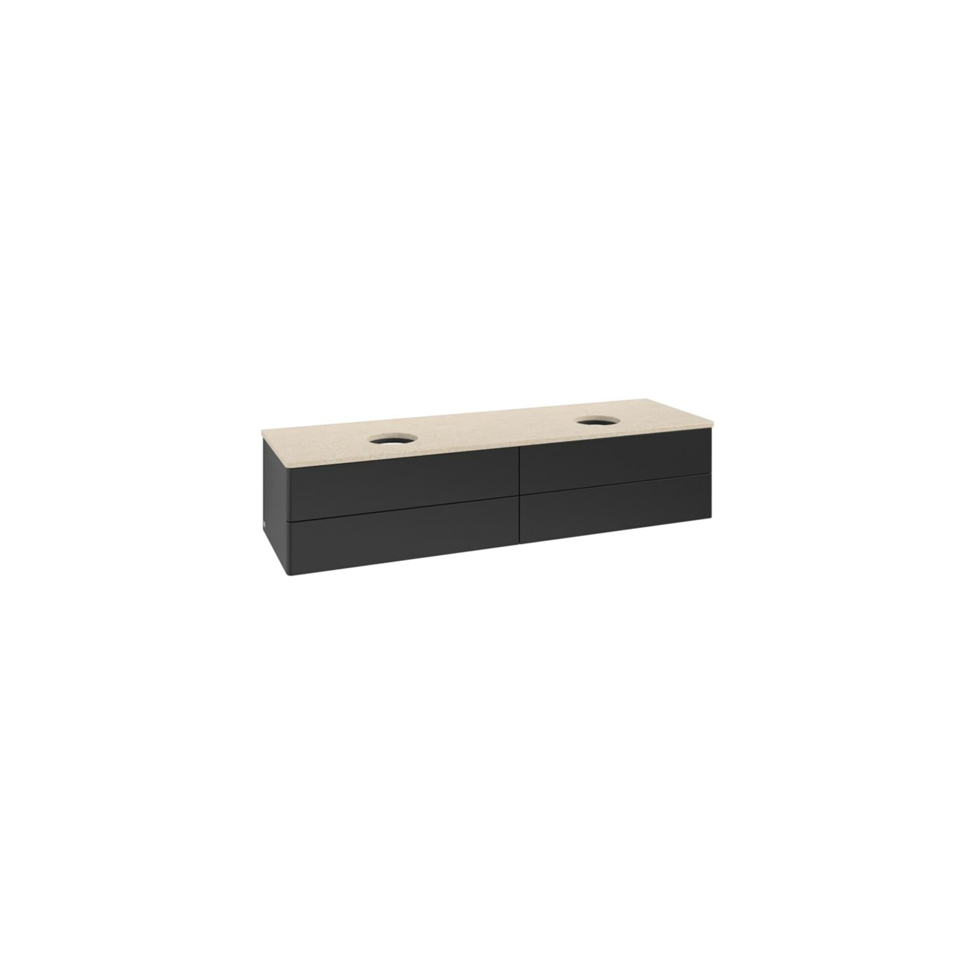 V&B Waschtischunterschrank ohne Frontstruktur, mit Beleuchtung Antao 160x50cm, WBP-farbe botti., bla m Lac ; Villeroy & Boch