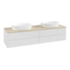 V&B Waschtischunterschrank ohne Frontstruktur, mit Beleuchtung Antao 160x50cm, WBP-farbe botti., glo wh. Lac-1