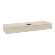 V&B Waschtischunterschrank ohne Frontstruktur, mit Beleuchtung Antao 160x50cm, WBP-farbe botti., si Gr m Lac