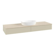 V&B Waschtischunterschrank ohne Frontstruktur, mit Beleuchtung Antao 160x50cm, WBP-farbe botti., si Gr m Lac-3