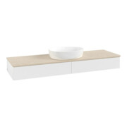 V&B Waschtischunterschrank ohne Frontstruktur, mit Beleuchtung Antao 160x50cm, WBP-farbe botti., wh. m Lac-3