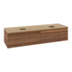 V&B Waschtischunterschrank ohne Frontstruktur, mit Beleuchtung Antao 160x50cm, WBP-farbe hon. Oa, warm walnut-3