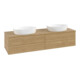 V&B Waschtischunterschrank ohne Frontstruktur, mit Beleuchtung Antao 160x50cm, WBP-farbe honey oak, honey oak-1