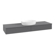 V&B Waschtischunterschrank ohne Frontstruktur, mit Beleuchtung Antao 160x50cm, WBP-farbe Lac, Anthrac. m Lac-3