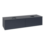 V&B Waschtischunterschrank ohne Frontstruktur, mit Beleuchtung Antao 160x50cm, WBP-farbe Lac, md bl. m Lac