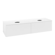 V&B Waschtischunterschrank ohne Frontstruktur, mit Beleuchtung Antao 160x50cm, WBP-farbe Lac, wh. m lacquer-4