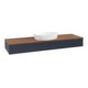 V&B Waschtischunterschrank ohne Frontstruktur, mit Beleuchtung Antao 160x50cm, WBP-farbe w. wal, md bl. m Lac-4