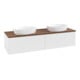 V&B Waschtischunterschrank ohne Frontstruktur, mit Beleuchtung Antao 160x50cm, WBP-farbe w. wal, wh. m Lac-4